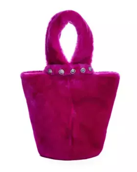 Сумочка из шерсти ягненка фуксии Maximilian, фуксия