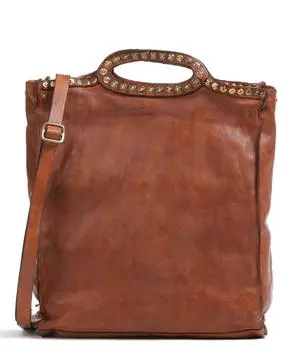 Сумочка из зерненой яловой кожи Campomaggi, коричневый