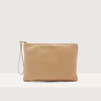Сумочка из зернистой кожи Coccinelle ALIAS LARGE, бежевый