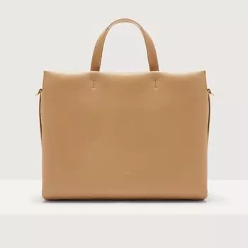 Сумочка из зернистой кожи Coccinelle BOHEME LARGE, бежевый