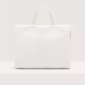 Сумочка из зернистой кожи Coccinelle BOHEME LARGE, белый
