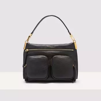 Сумочка из зернистой кожи Coccinelle HYLE MEDIUM, черный