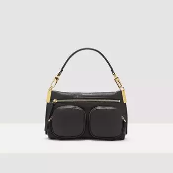 Сумочка из зернистой кожи Coccinelle HYLE SMALL, черный