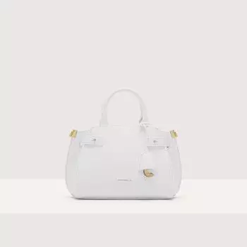 Сумочка из зернистой кожи Coccinelle KLICH SMALL, белый