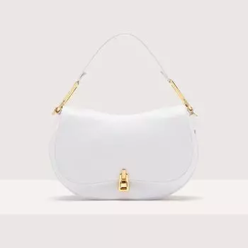 Сумочка из зернистой кожи Coccinelle MAGIE SOFT MEDIUM, белый
