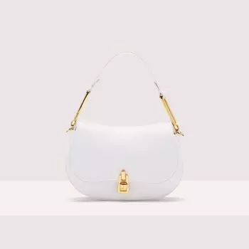 Сумочка из зернистой кожи Coccinelle MAGIE SOFT MINI, белый