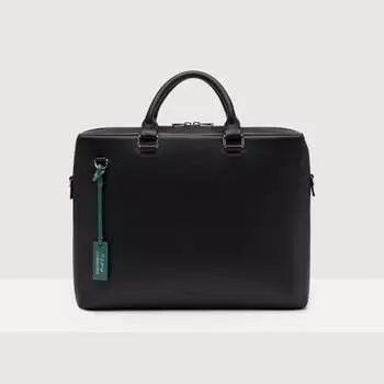 Сумка Coccinelle SMART TO GO с короткими ручками из зернистой кожи, черный