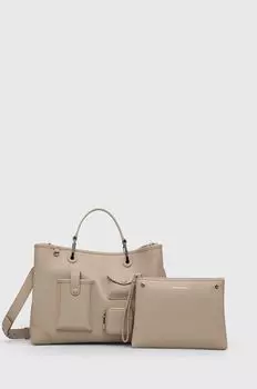 Сумочка Эмпорио Армани Emporio Armani, бежевый