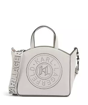 Сумочка K/Circle маленькая из мелкозернистой коровьей кожи Karl Lagerfeld, белый