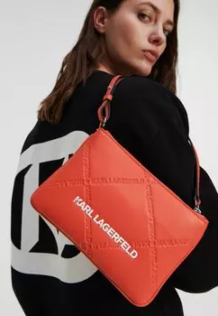 Сумочка KARL LAGERFELD SKUARE EMBOSSED, цвет poppy red