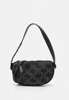 Сумочка KARL LAGERFELD SWING SHOULDERBAG STUDS, черный