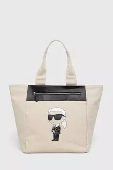 Сумочка Карла Лагерфельда Karl Lagerfeld, бежевый