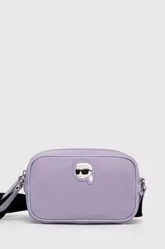 Сумочка Карла Лагерфельда Karl Lagerfeld, фиолетовый