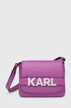 Сумочка Карла Лагерфельда Karl Lagerfeld, фиолетовый