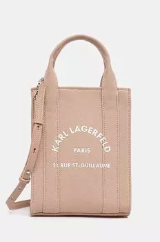 Сумочка Карла Лагерфельда Karl Lagerfeld, розовый