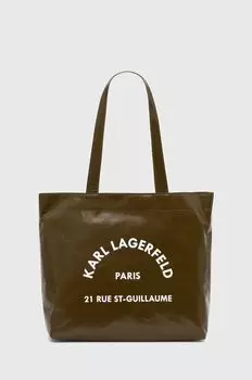 Сумочка Карла Лагерфельда Karl Lagerfeld, зеленый