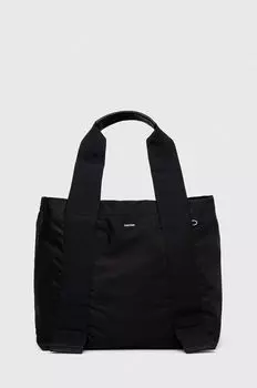 Сумка шоппер женская Calvin Klein из переработанного пластика большая, черный
