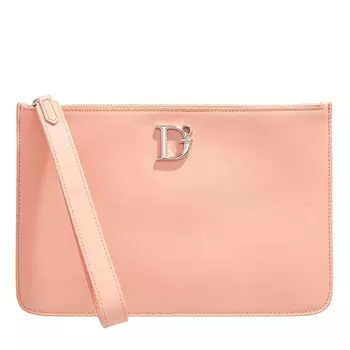 Сумочка кожаная роза Dsquared2, красный