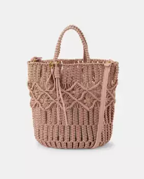 Сумочка крючком с внутренней сумкой Tintoretto, светло-розовый