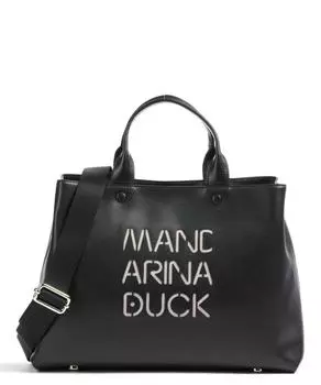 Сумочка Lady Duck из мелкозернистой телячьей кожи. Mandarina Duck, черный