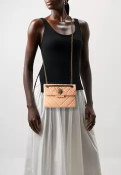 Сумочка LEATHER MINI KENSINGTON Kurt Geiger London, абрикос