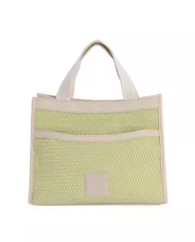 Сумочка Lucia бежевого цвета на молнии Don Algodn, зеленый