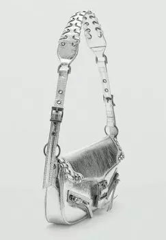 Сумочка Mango, серебристый