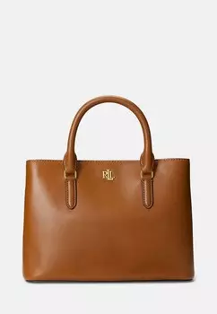 Сумочка Marcy Satchel Small Lauren Ralph Lauren, цвет tan