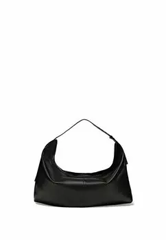 Сумочка Maxi Half-Moon Massimo Dutti, черный