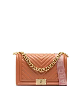 Сумочка медь и серебро Marc Ellis, коричневый