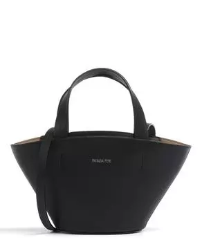 Сумочка Minimal City из мелкозернистой кожи Patrizia Pepe, черный