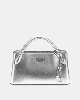 Сумочка на молнии Guess, серебряный