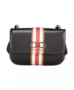 Сумочка на плечо с цепочкой и карманами Guess, черный