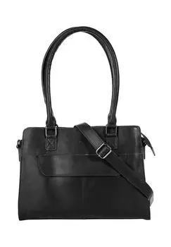 Сумочка, натуральная кожа Cluty, черный