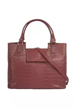 Сумочка, натуральная кожа, производство Италия Cluty, цвет Alt Rosa