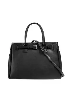 Сумочка, натуральная кожа, производство Италия Cluty, черный