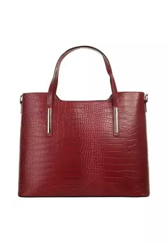 Сумочка, натуральная кожа, производство Италия Cluty, красный