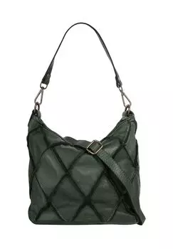 Сумочка, натуральная кожа, производство Италия Samantha Look, цвет Dunkelgrn
