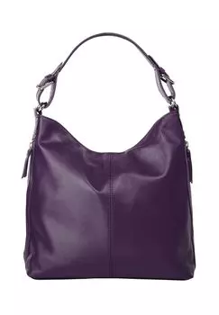 Сумочка, натуральная кожа, производство Италия Samantha Look, фиолетовый