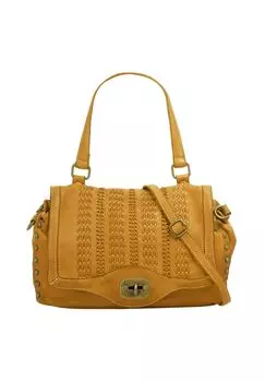 Сумочка, натуральная кожа, производство Италия Samantha Look, желтый