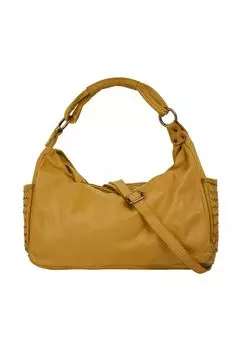Сумочка, натуральная кожа, производство Италия Samantha Look, желтый