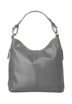 Сумочка, натуральная кожа, производство Италия Samantha Look, серый