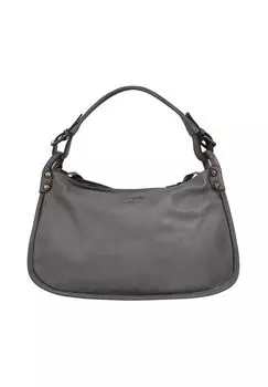 Сумочка, натуральная кожа, производство Италия Samantha Look, серый