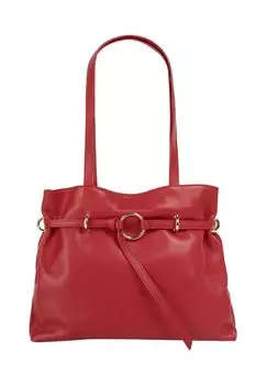 Сумочка, натуральная кожа, производство Италия Samantha Look, красный