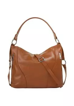 Сумочка, натуральная кожа, производство Италия Samantha Look, цвет Cognac