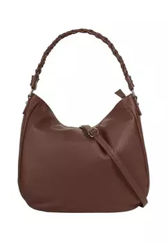 Сумочка, натуральная кожа, производство Италия Samantha Look, коричневый