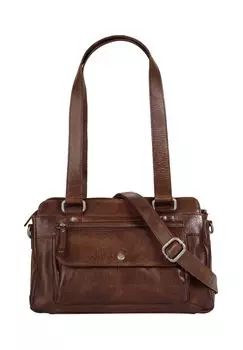 Сумочка, натуральная кожа SPIKES & SPARROW, цвет Cognac