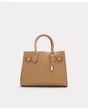 Сумочка натурального цвета на молнии Aldo, бежевый