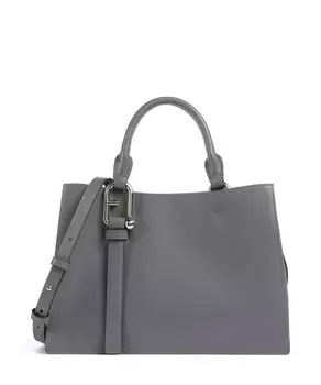 Сумочка Nuvola m из мелкозернистой кожи Furla, серый