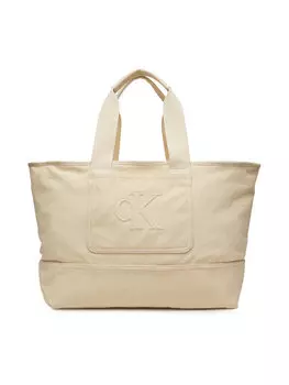 Сумочка Pocket Canvas Zip Weekender LV04G3093G Calvin Klein Jeans, экрю